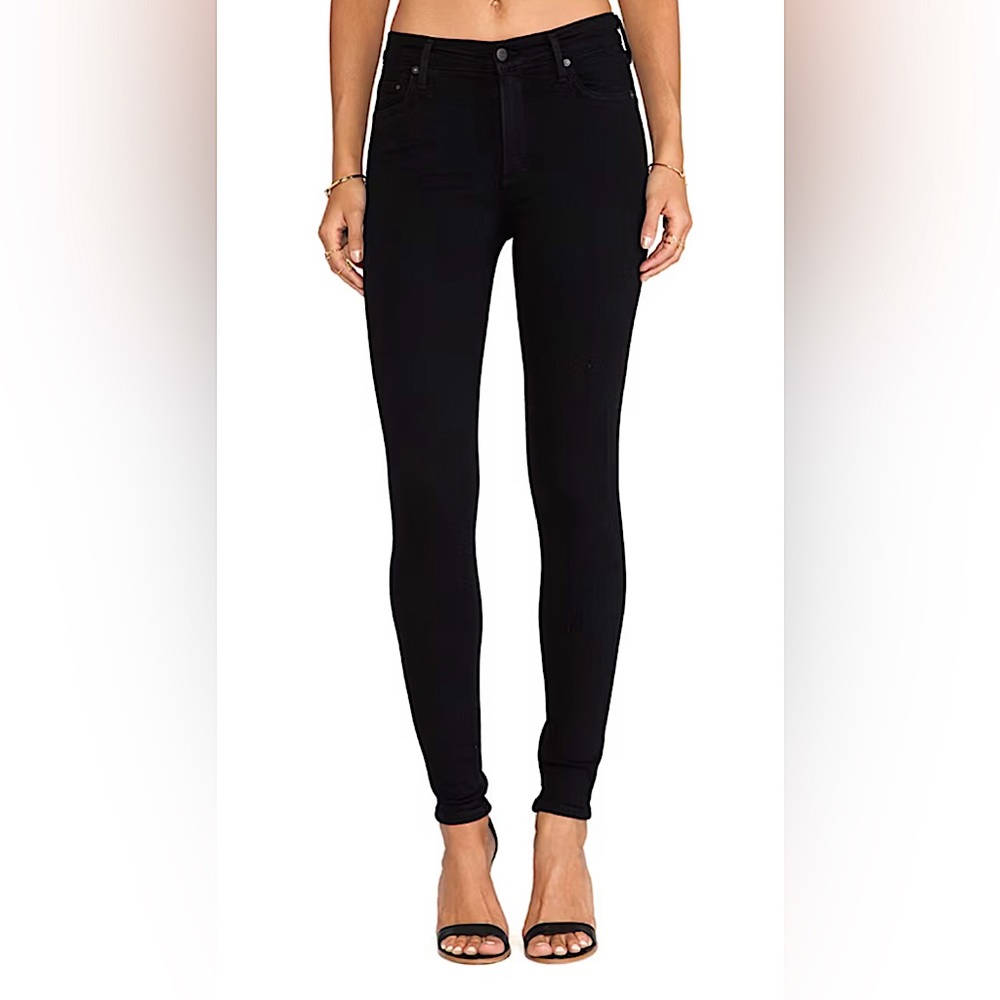 New Citizens of Humanity Rocket Skinny High Rise black, size 24